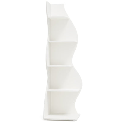 Modern Wall Corner Bookshelf Bookcase